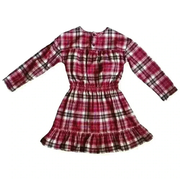 Hanna Andersson Tartan Plaid Girls Dress Size 7 - Picture 3 of 6